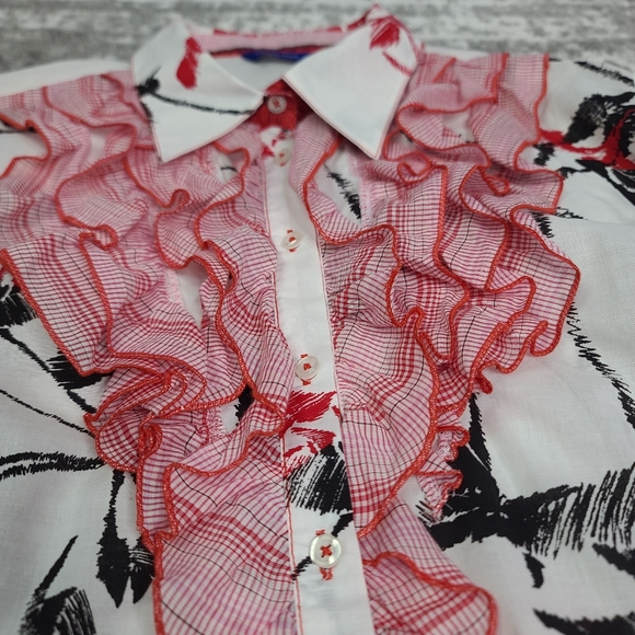 Georg Roth Lots Angeles Duffle Front Button Up Sheet Pleated - Picture 9 of 16